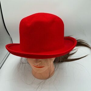 Tally Ho Red Women's Fedora Hat